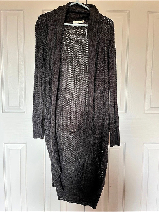 R&D style Sweaters - R&D style Black Open Front Knit Cardigan Size M Like New
